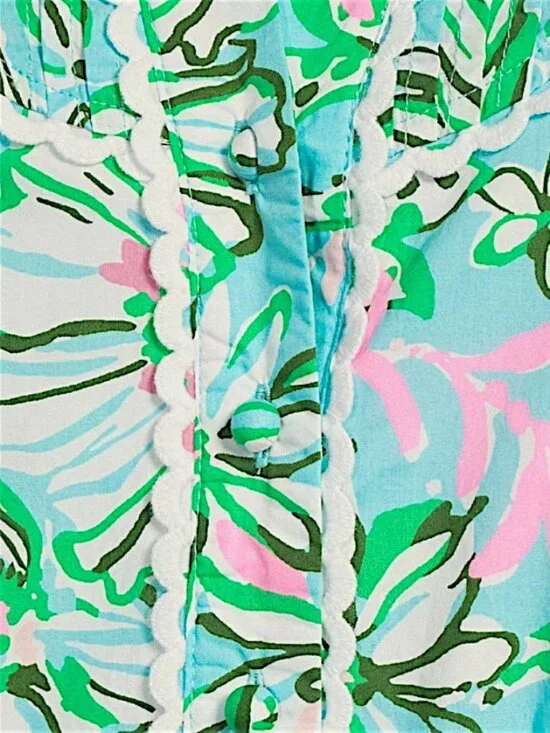 Lilly Pulitzer Arletta Button Down Dress in Multi/Sun of a Bun NWT - Size 0 - Picture 4 of 7